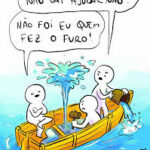 foto barco firado