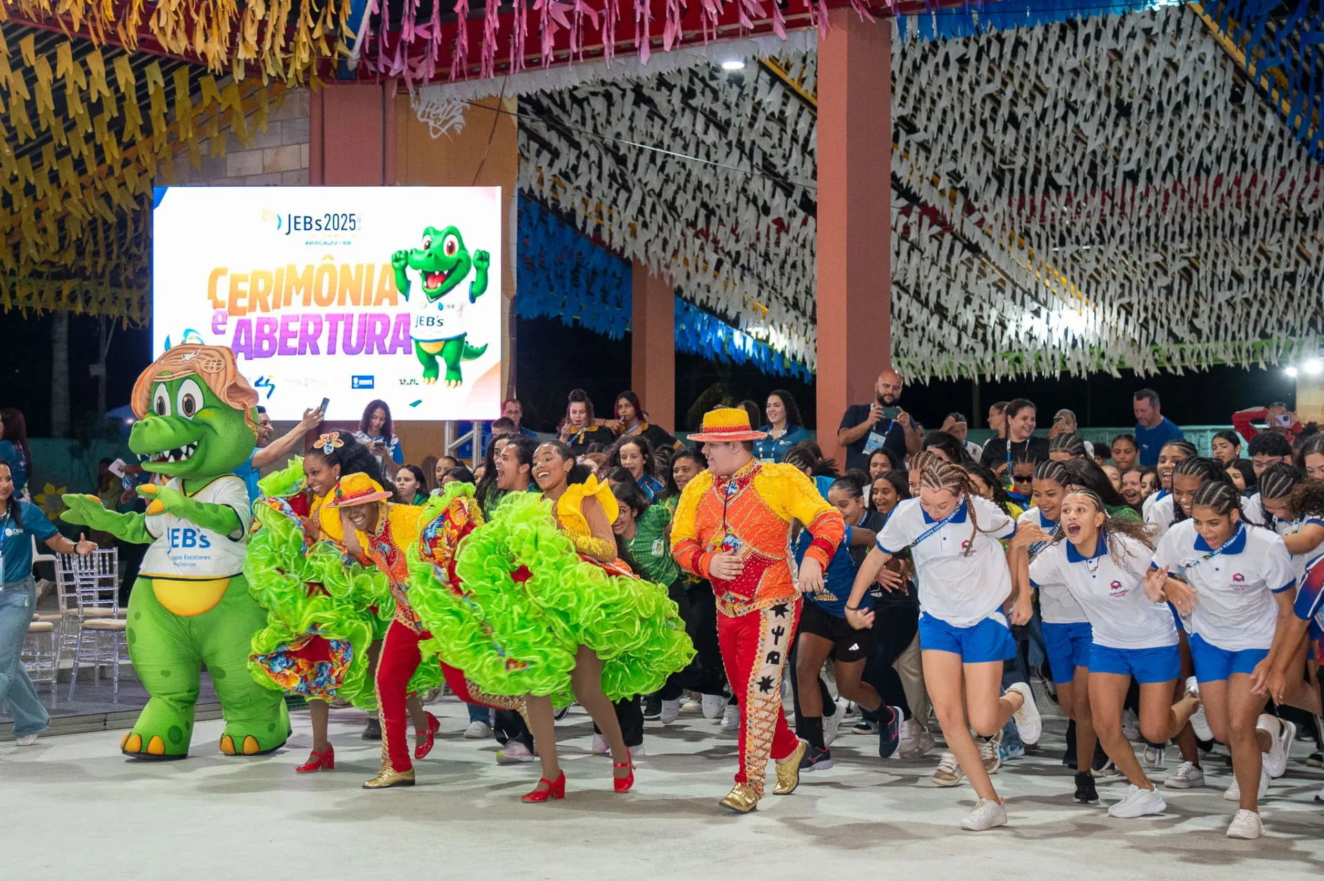 Sergipe abre Jogos Escolares Brasileiros Sub-18 de Futsal Feminino com festa e emoção