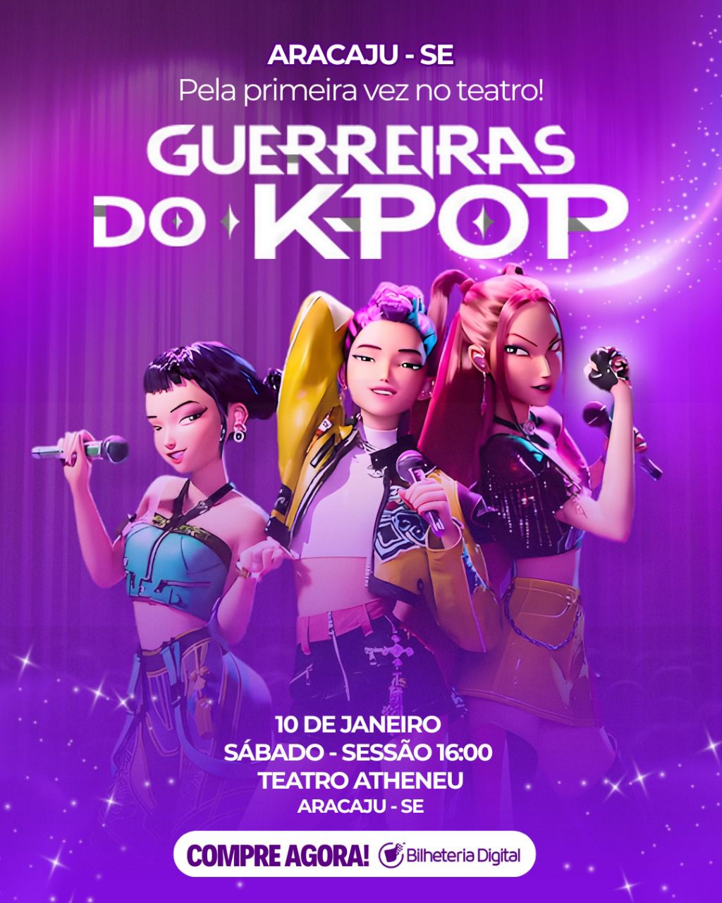 Guerreiras do K Pop Teatro Atheneu em Aracaju