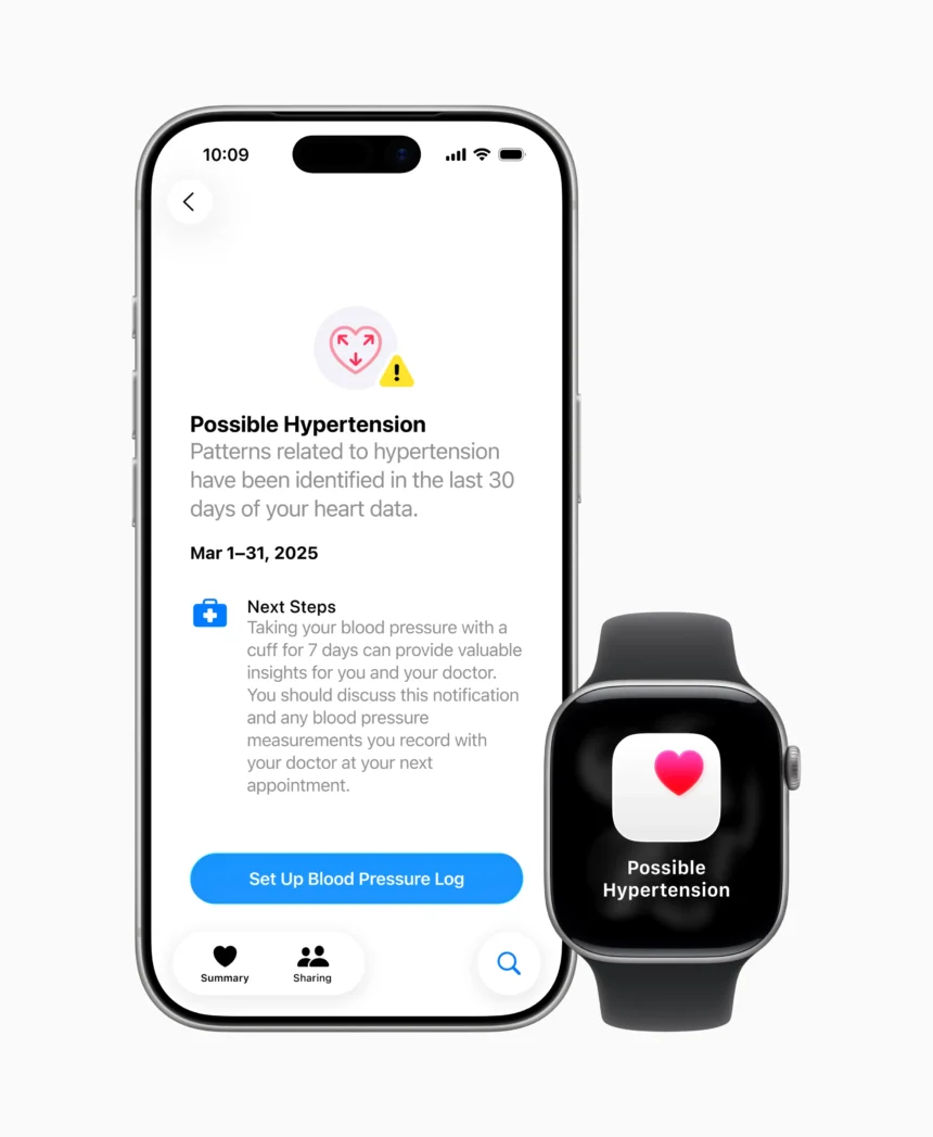 apple watch series 11 hypertension notifications health app 250909