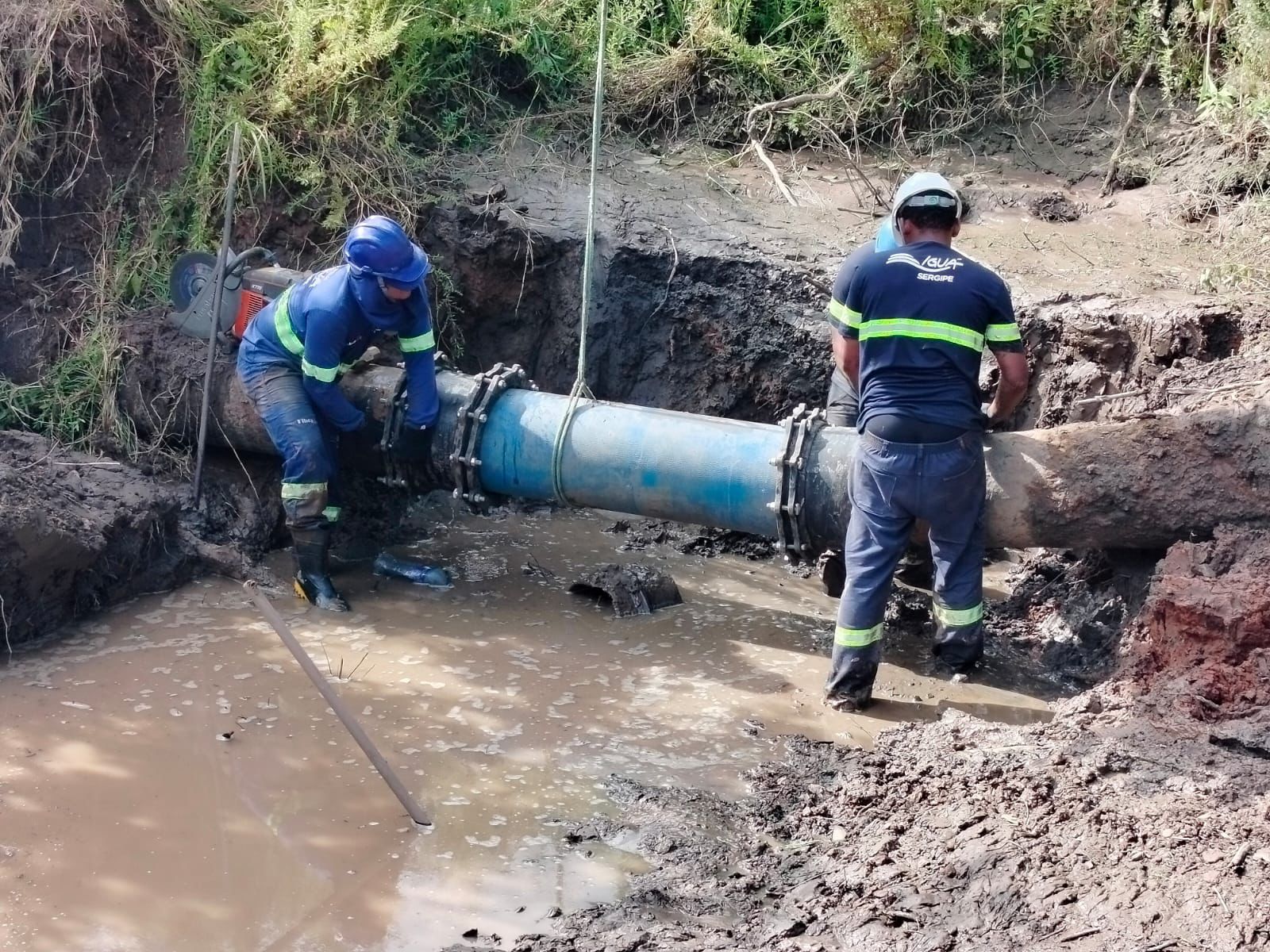 gua Sergipe realiza melhorias na Adutora Sertaneja