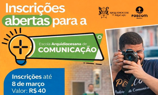 Arquidiocese abre inscricoes para Escola Arquidiocesana de Comunicacao foto divulgacao
