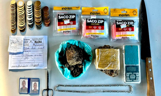 PMSE apreende drogas em Sao Cristovao foto pmse