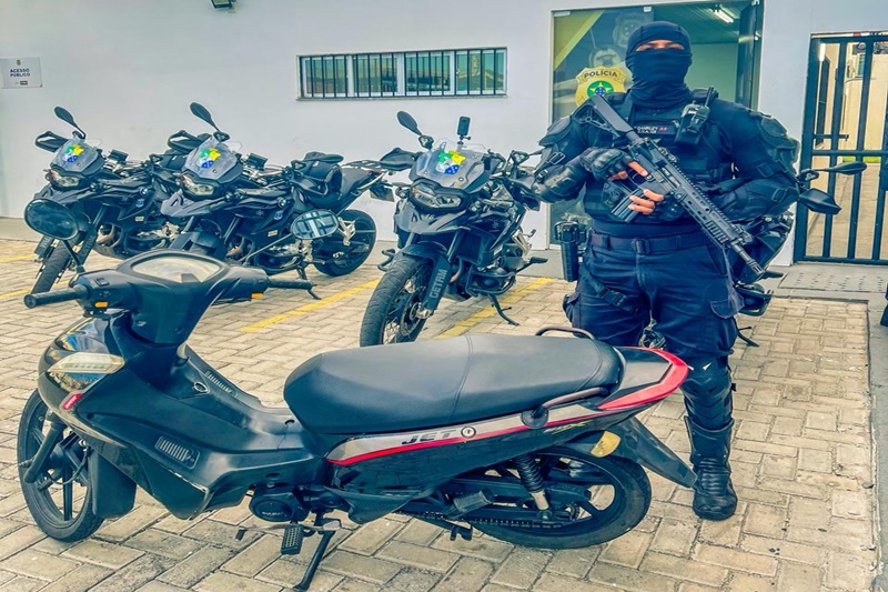 Polícia Militar localiza motocicleta com registro de roubo na Zona Sul da capital