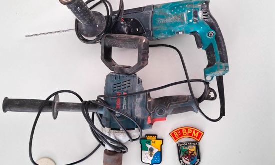 PM prende foragido apos furto de ferramentas em obra no Bairro Capucho foto pmse