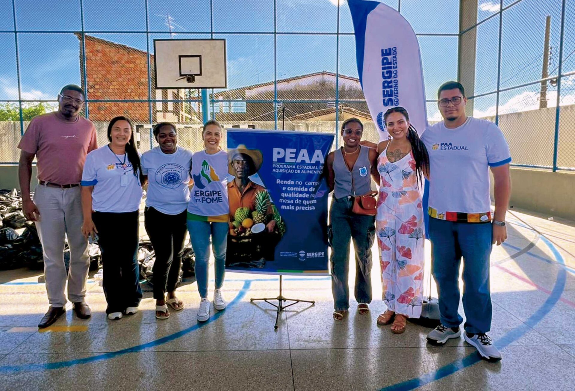 Seasic realiza entrega de alimentos do PAA Estadual em Santo Amaro das Brotas