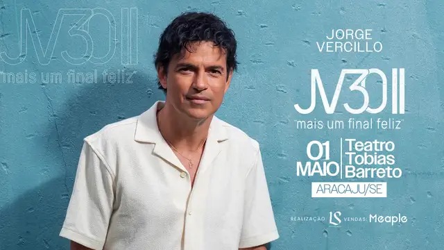jorge vercillo em aracaju teatro tobias barreto