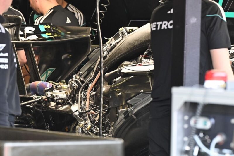 mercedes w17 dettaglio tecnico