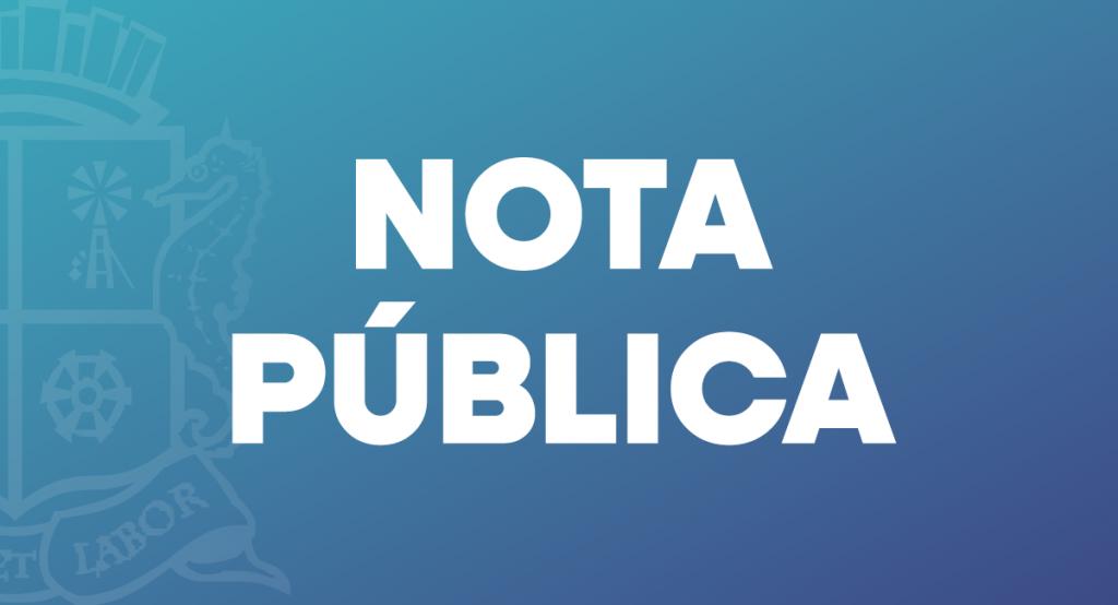 Nota Pública – Prefeitura cobra transparência e soluções diante de falta de água na capital