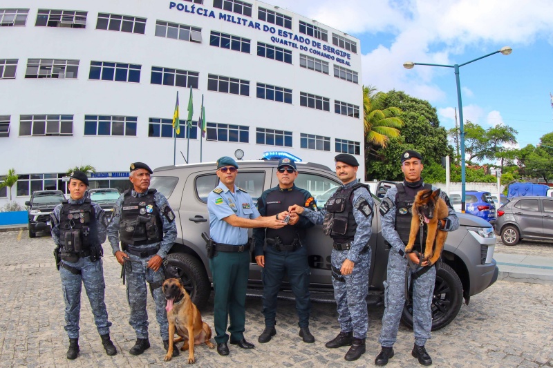 PMSE Fortalece ações da CIPCães com entrega de nova viatura