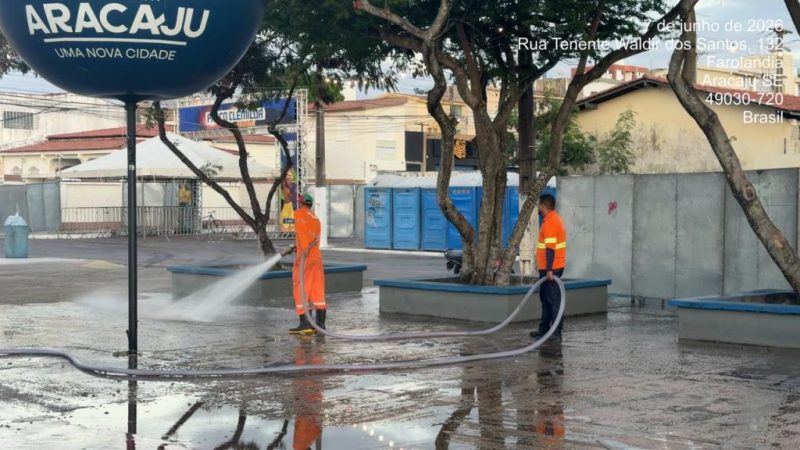 Emsurb recolhe mais de 3 toneladas de residuos durante os dias de festa no Augusto Franco