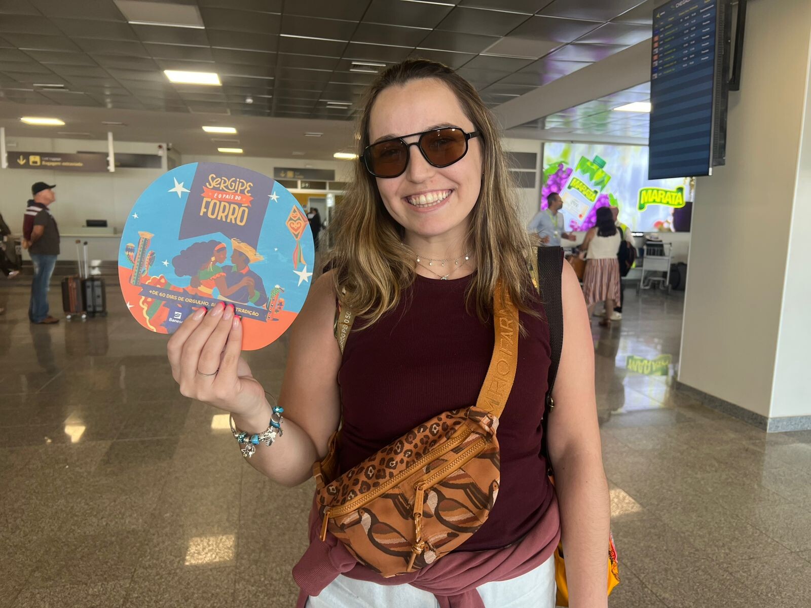 Turistas são recebidos com tradição junina no aeroporto de Aracaju 7 tmp f6le06q