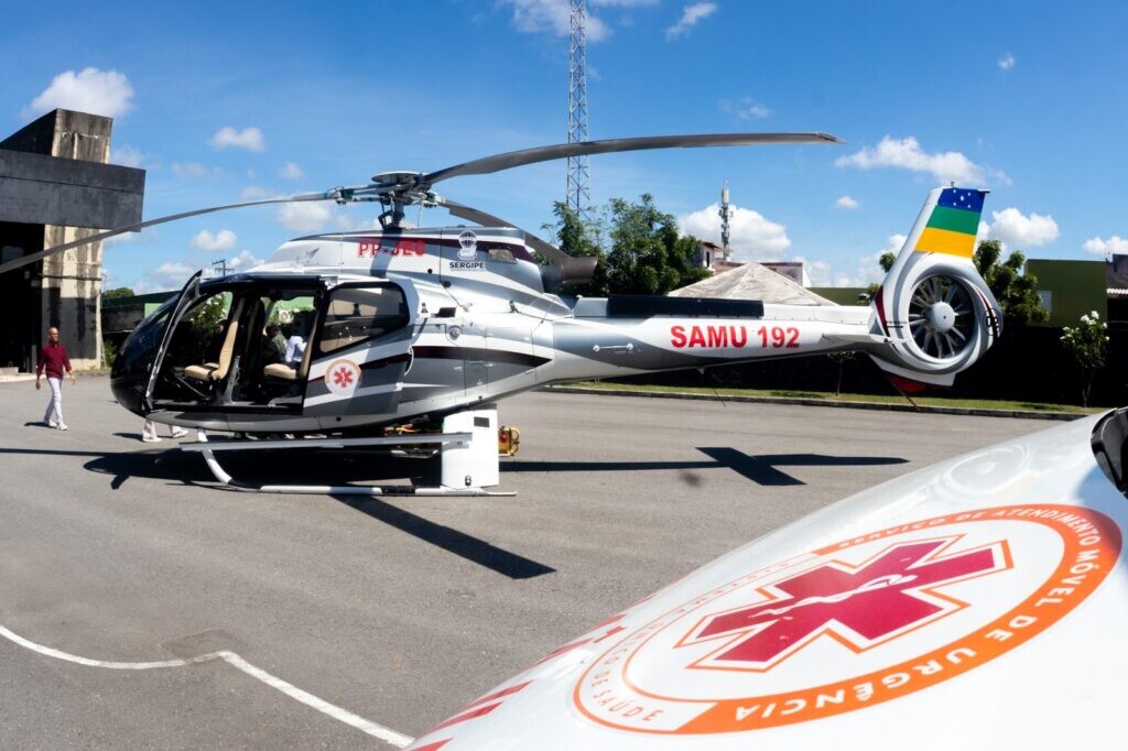 Samu 192 Sergipe recebe helicóptero H-130T2 e amplia atendimento aeromédico 7 tmpnlnnu7uy