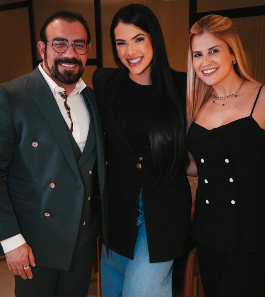 Dr. Ricardo Araujo e Geovana Costa recebem Emily Garcia
