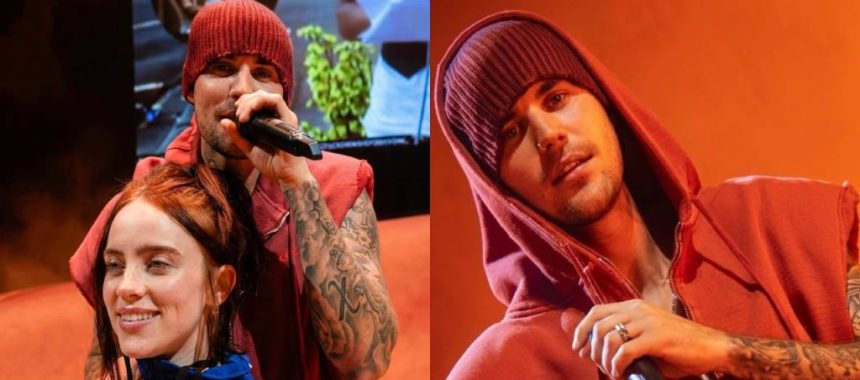 Justin Bieber compartilha novo registro ao vivo do Coachella 2026 ao lado de Billie Eilish SZA e outros nomes