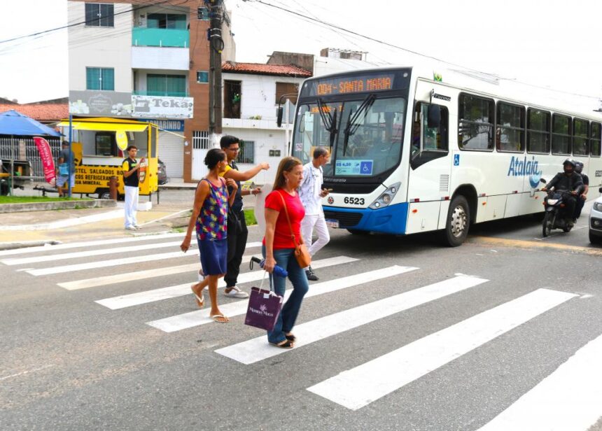 Aracaju lança campanha pela faixa de pedestres após alta de 71,4% nas mortes