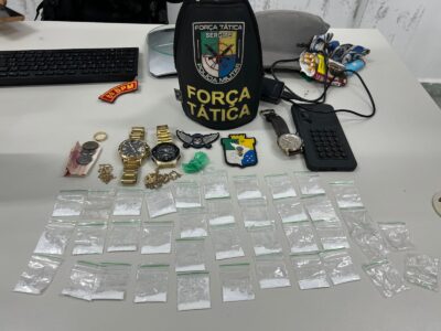 Homem é preso com cocaína durante operação em Aracaju