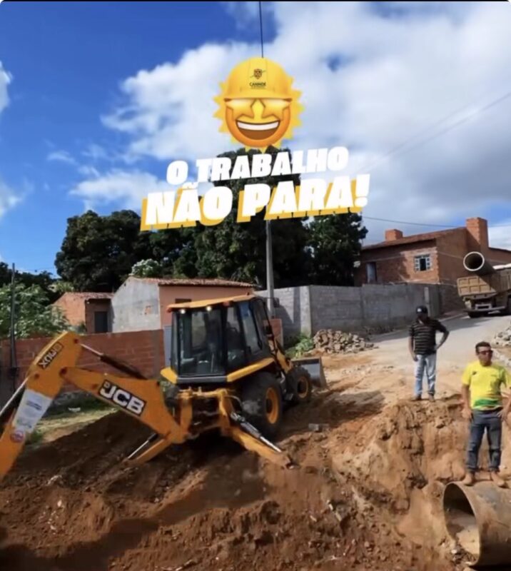 Rua João Marinho ganha reforço na pavimentação em Canindé de São Francisco