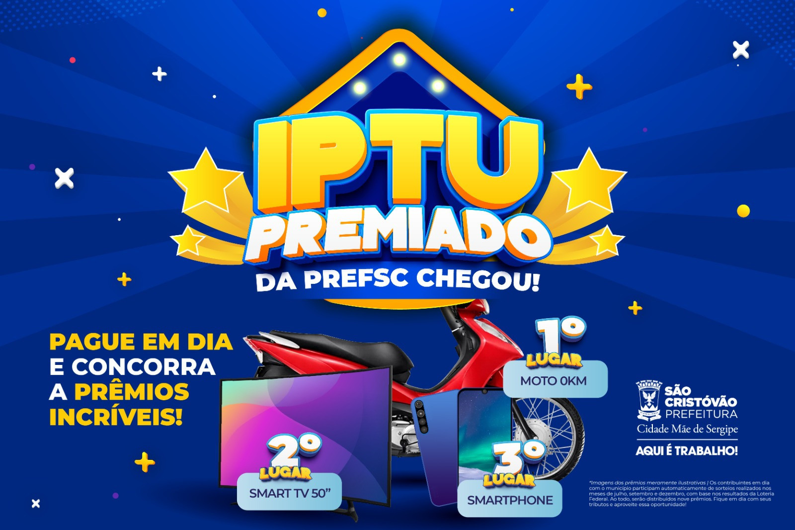 São Cristóvão realiza sorteio do IPTU Premiado em 29 de julho