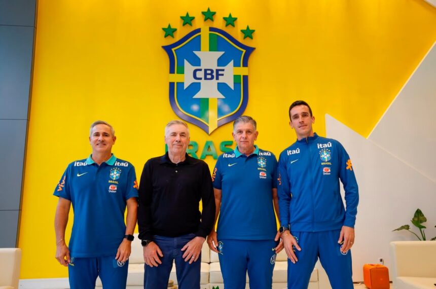 Ancelotti reúne técnicos da base e reforça plano para a Seleção