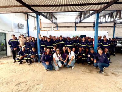 Aracaju encerra Agosto Lilás com ação em empresa da construção civil