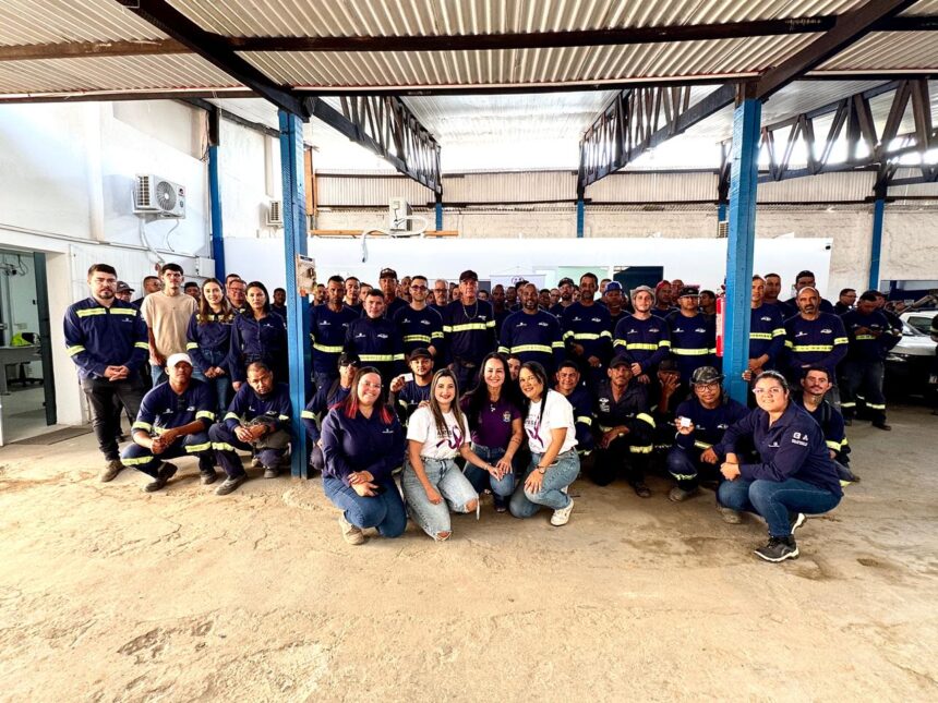 Aracaju encerra Agosto Lilás com ação em empresa da construção civil