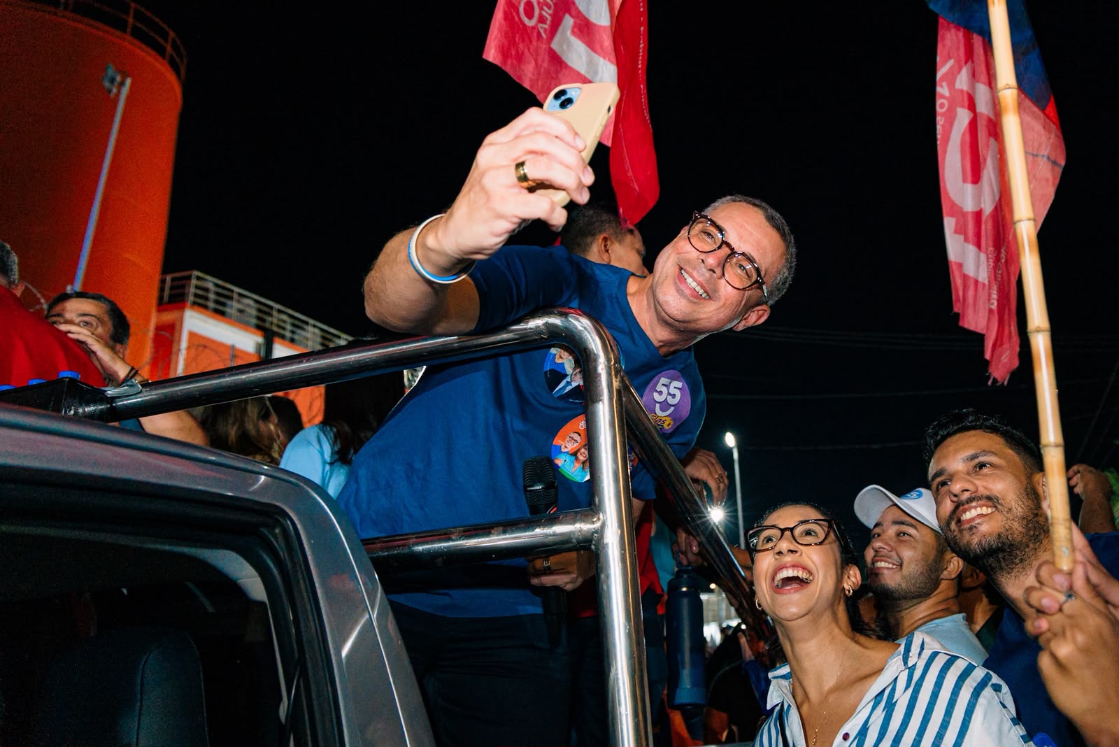 Arco Metropolitano: Fábio Mitidieri destaca nova entrada da capital em ato na zona Oeste 10 Governador Fábio Mitidieri em minicarreata na zona Oeste de Aracaju