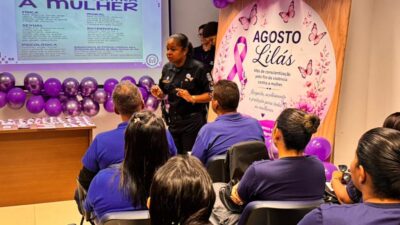 Patrulha Maria da Penha leva prevenção à violência a empresa em Aracaju