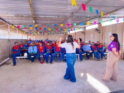 Rede Lilás leva debate sobre violência contra a mulher aos canteiros