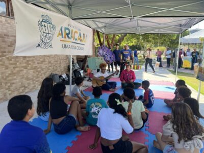 Sejesp promove brincadeiras no Parque da Sementeira em Aracaju
