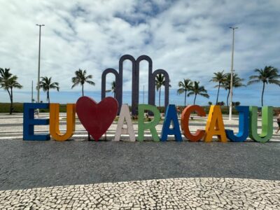 Substituição do letreiro Eu Amo Aracaju começa na segunda-feira, 24