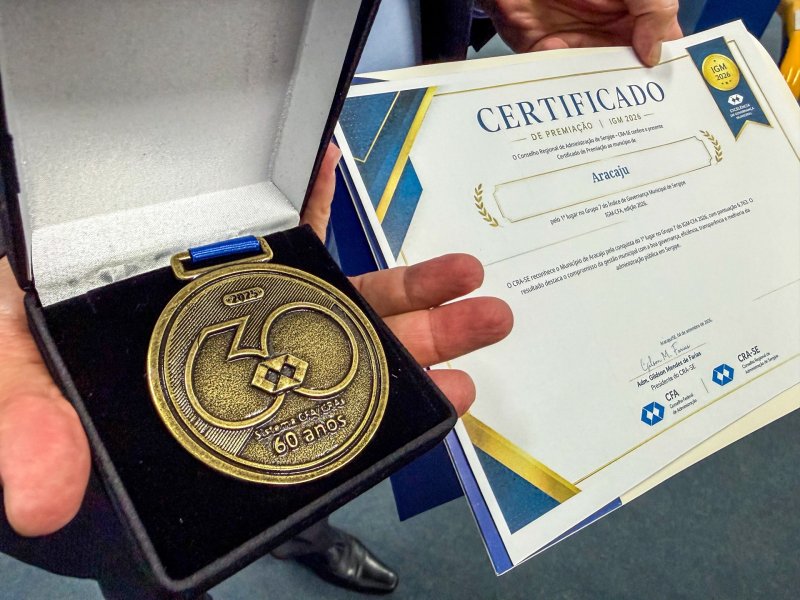 Aracaju lidera ranking nacional de governança municipal pelo 2º ano