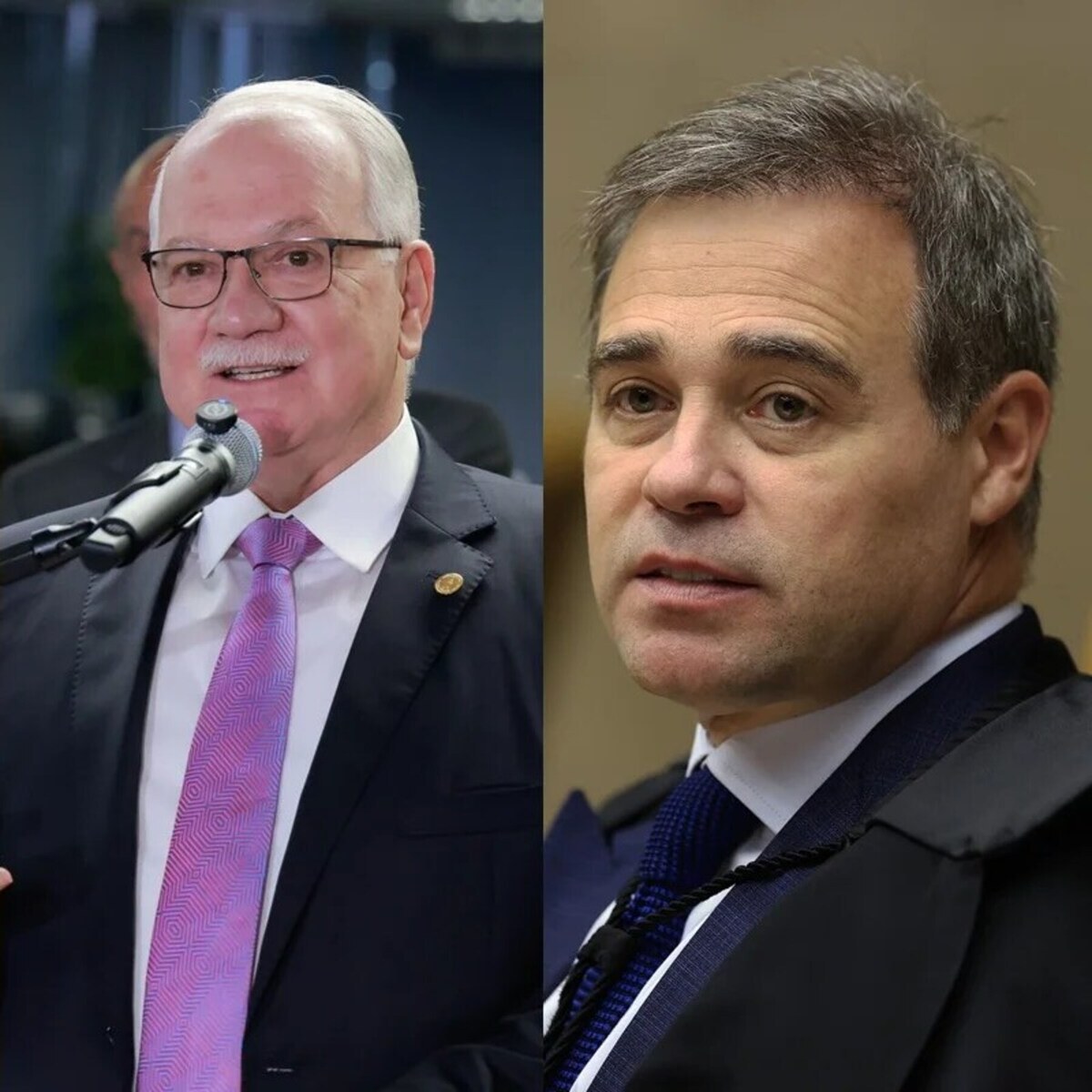 Edson Fachin e André Mendonça, ministros do STF