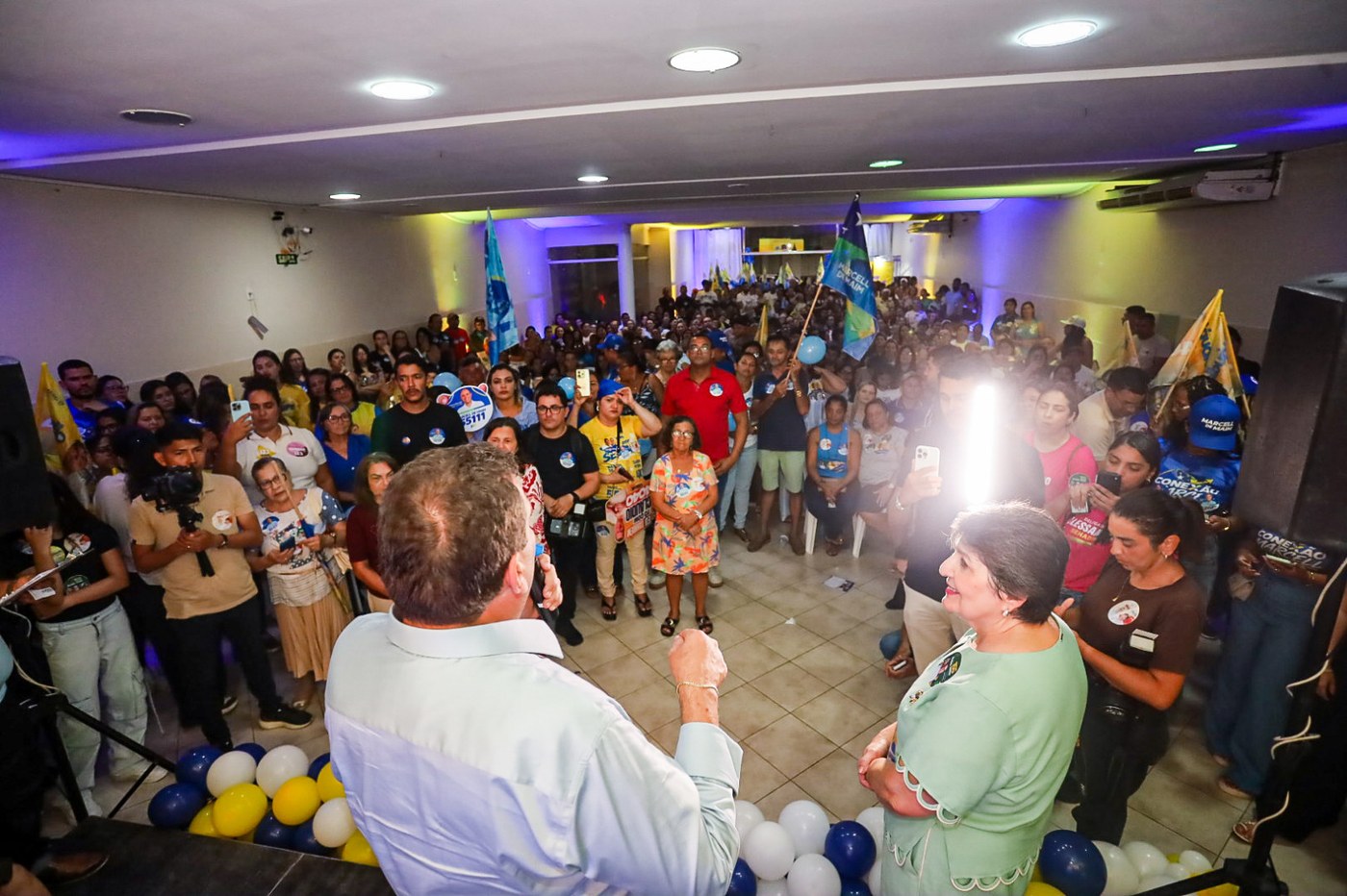Maria Mendonça cita gestão da Saúde ao declarar apoio a Cláudio Mitidieri 2 O candidato falou aos participantes durante o encontro em Itabaiana