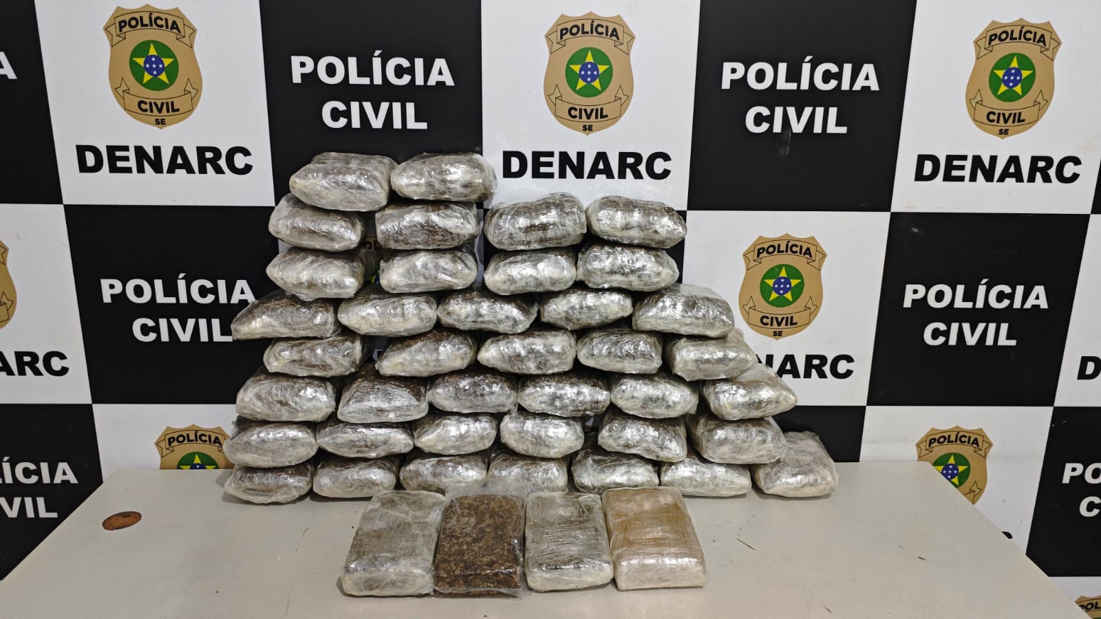 Denarc intercepta 24 kg de maconha em bagagens na rodoviária de Aracaju