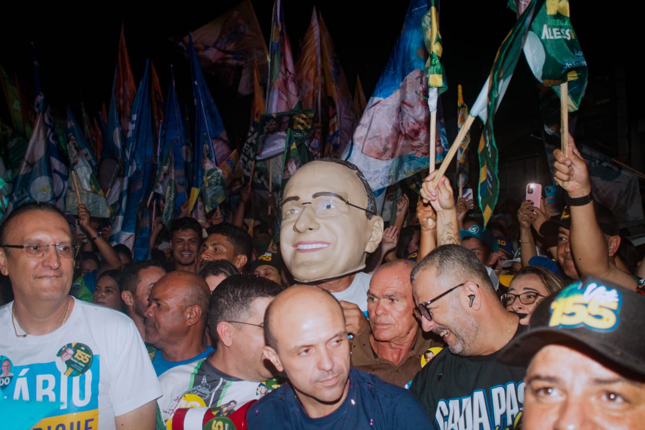 Lideranças e apoiadores no ato em Nossa Senhora do Socorro