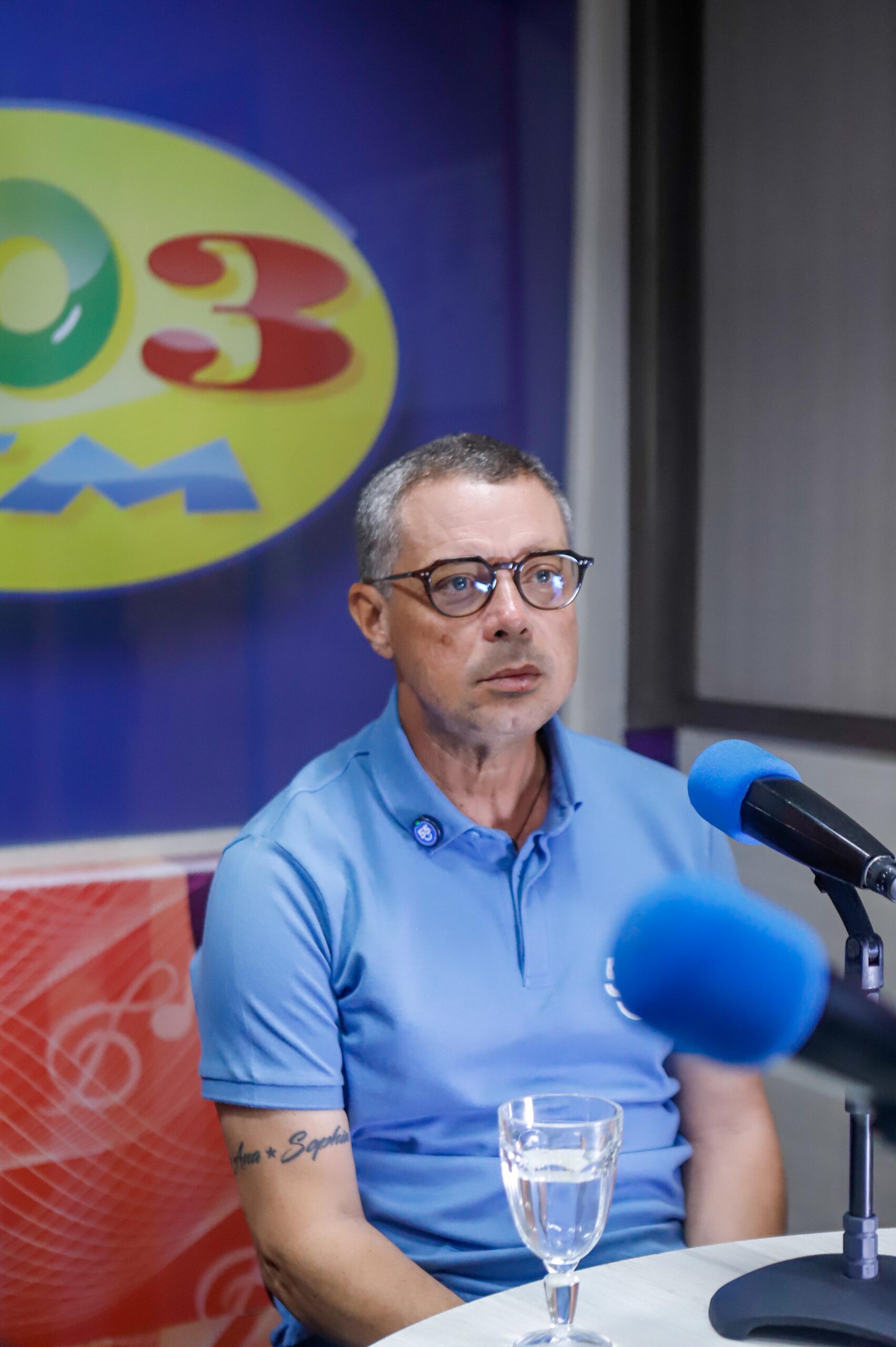 Fábio Mitidieri durante a entrevista à 103 FM