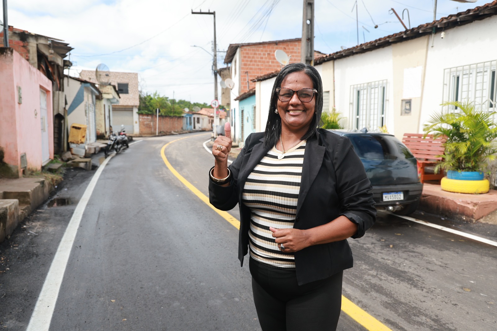 Governador Fábio Mitidieri durante entrega de obra de infraestrutura em Sergipe
