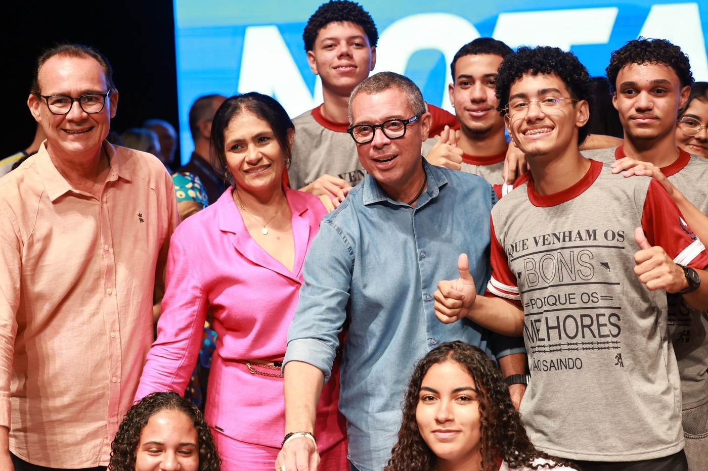 O que Fábio Mitidieri fez pelos professores da rede estadual de Sergipe 4 Alunos acompanham a entrega dos prêmios do Nota 10