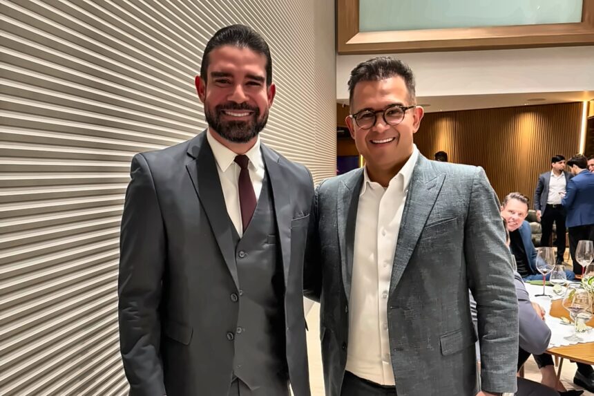 Dr. Marlon Batista ao lado do empresário Bruno Avelar em evento em São Paulo