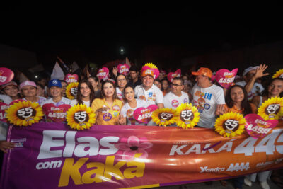 A deputada federal Yandra Moura durante o encontro Elas com Kaká, em Tobias Barreto